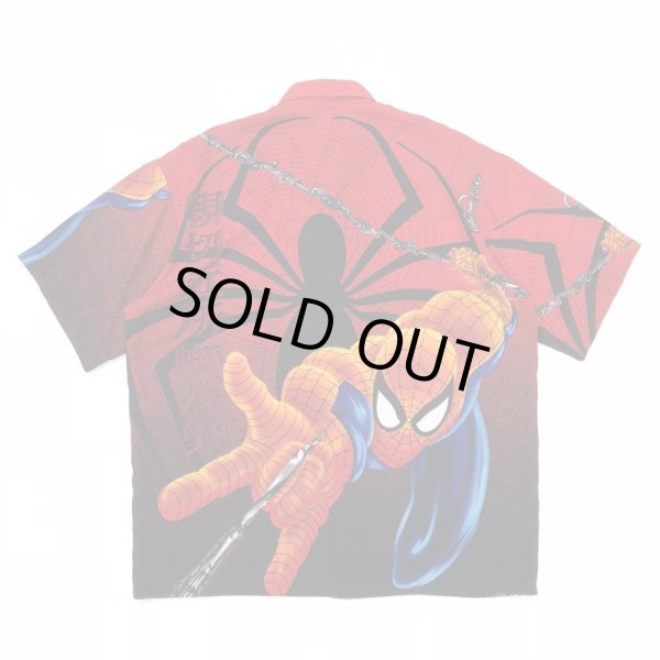 画像2: 00s SPIDERMAN 総柄　SHIRT (2)