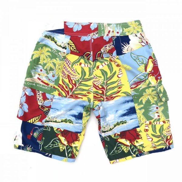 画像2: 90s RALPH LAUREN HAWAIIAN SWIM SHORTS (2)