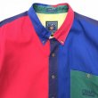 画像3: 90s CHAPS RALPH LAUREN MULCH COLOR CRAZY PATTERN S/S SHIRT (3)