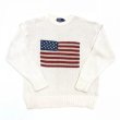 画像1: 90s Ralph Lauren 星条旗 COTTON KNIT (1)