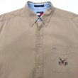 画像2: 90s TOMMY HILFIGER EMBLEM LOGO L/S SHIRT (2)