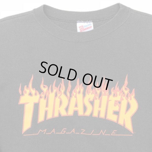 画像2: 90s USA製　THRASHER FIRE LOGO SWEAT (2)