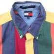 画像4: 90s TOMMY HILFIGER MULCH STRIPE SHIRT (4)