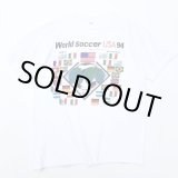 画像: 90s USA製 WORLD SOCCER USA 94 TEE SHIRT