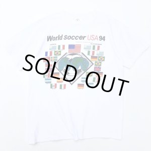 画像: 90s USA製 WORLD SOCCER USA 94 TEE SHIRT