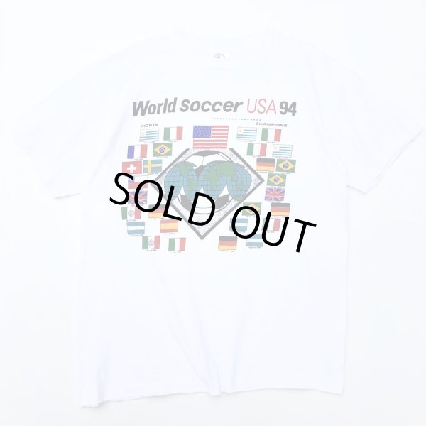 画像1: 90s USA製 WORLD SOCCER USA 94 TEE SHIRT (1)