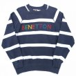 画像1: 90s BENETTON BORDER SWEAT (1)