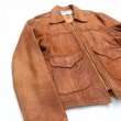 画像3: 70s USA製 GEORGETOWN DEERSKIN LEATHER JACKET (3)