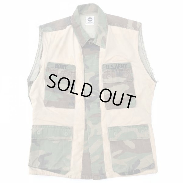 画像1: 80s USA製 RE DeNiM US ARMY BDU REMAKE VEST (1)