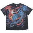 画像1: 90s USA製 LIQUID BLUE DRAGON TEE SHIRT (1)