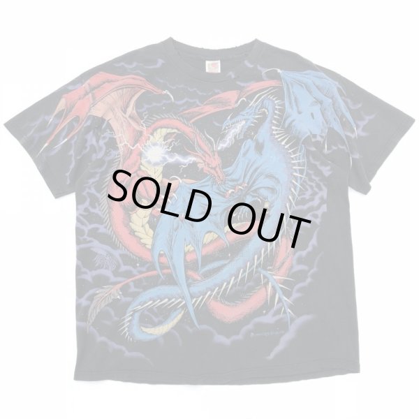 画像1: 90s USA製 LIQUID BLUE DRAGON TEE SHIRT (1)