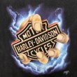 画像3: 90s USA製 HARLEY DAVIDSON 3D EMBLEM THUNDER LOGO TEE SHIRT (3)