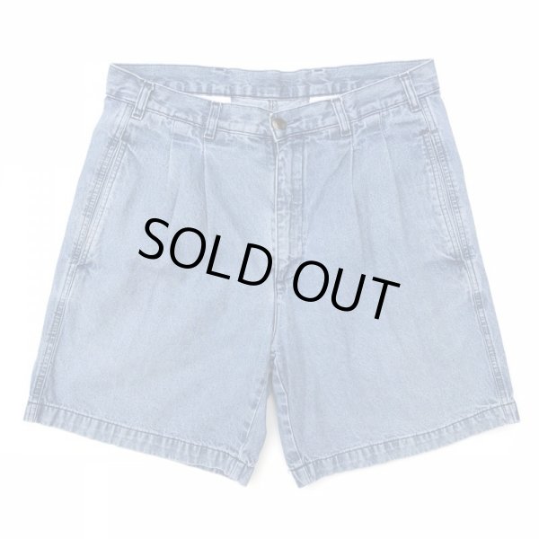 画像1: 90s TWO TACK DENIM CHINO SHORTS (1)