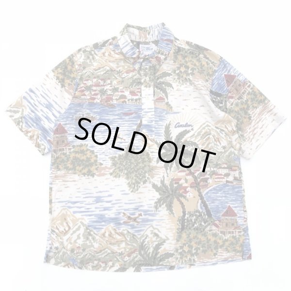 画像1: 90s REYN SPOONER PULLOVER HAWAIIAN S/S SHIRT (1)