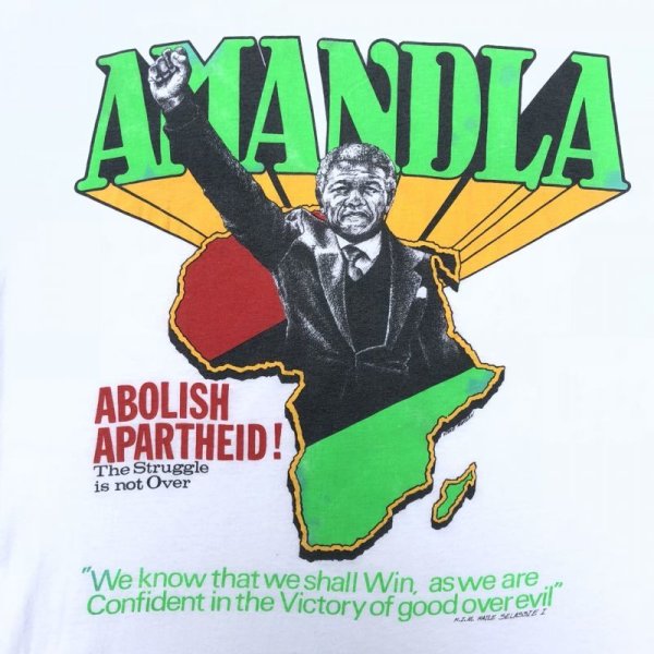 画像2: 90s USA製 NELSON MANDELA BLACK CULTURE TEE SHIRT (2)