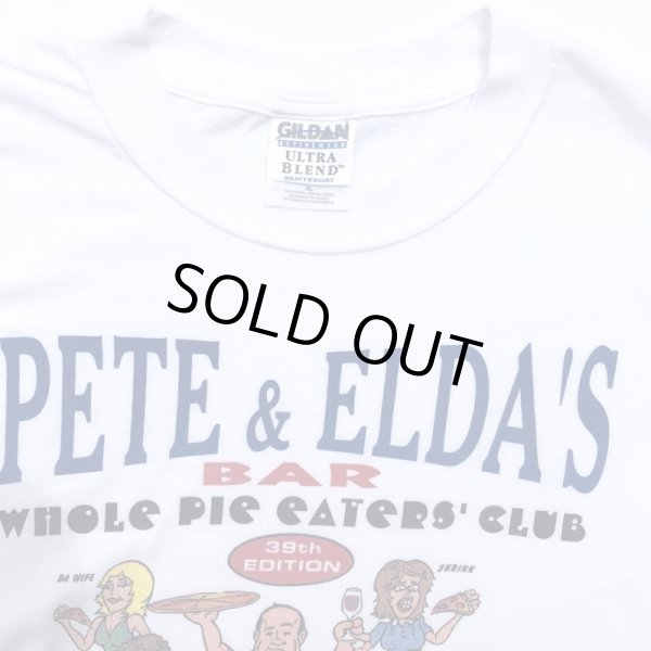 画像3: 00s PETE&ELDA'S SOPRANOS PIZZA TEE SHIRT (3)