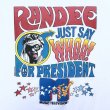 画像2: DEADSTOCK 80s USA製 MTV RANDEE JUST SAY WHOA! FOR PRESIDENT TEE SHIRT (2)