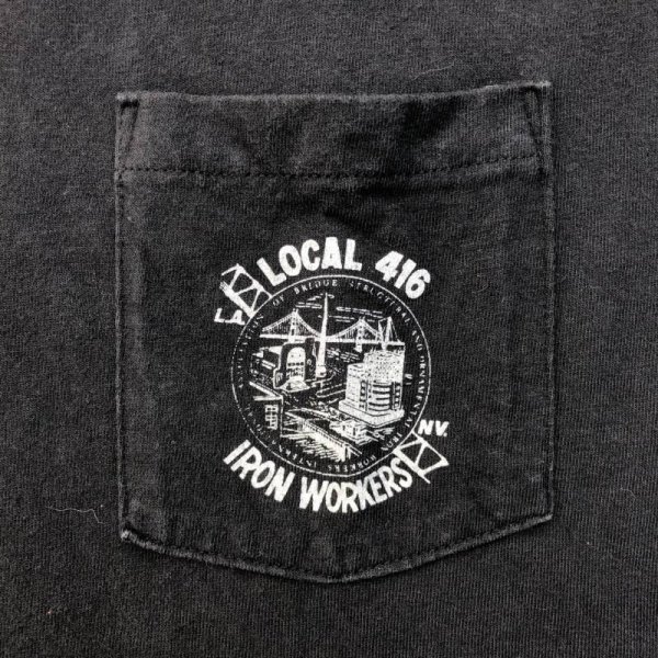 画像4: 90s USA製 LOCAL 416 IRON WORKERS TEE SHIRT (4)