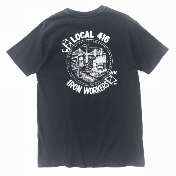 画像1: 90s USA製 LOCAL 416 IRON WORKERS TEE SHIRT (1)