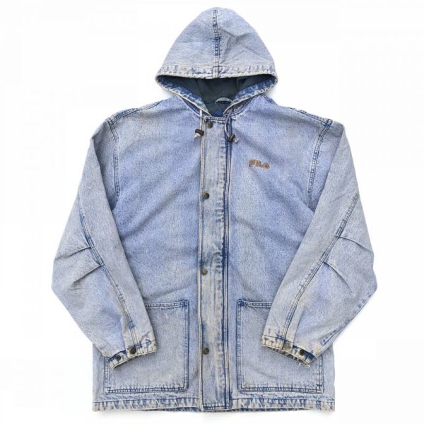 画像1: 90s FILA DENIM PARKA (1)