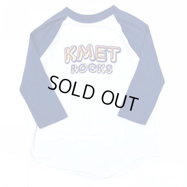 画像1: 70s~80s USA製 KMET ROCKS RAGLAN TEE SHIRT (1)