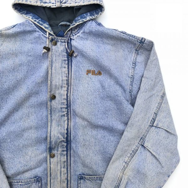 画像2: 90s FILA DENIM PARKA (2)