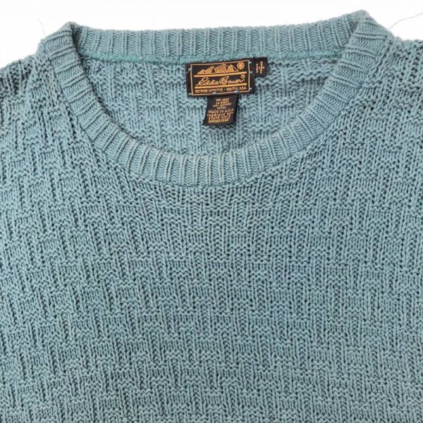 画像3: 80s USA製 EDDIE BAUER WAFFLE 3D KNIT SWEATER (3)