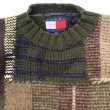 画像4: 90s TOMMY HILFIGER PATCHWORK KNIT SWEATER (4)