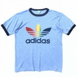 画像: 80s USA製 adidas RAINBOW TOREFOIL TEE SHIRT