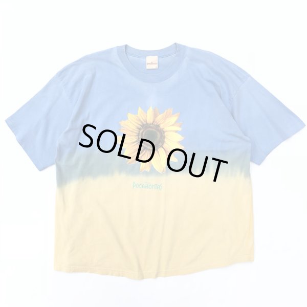 画像1: 90s USA製 POCAHONTAS SUNFLOWER TEE SHIRT (1)