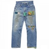 画像: 60s USA製　LEVI'S 505 BIG E HIPPIE CUSTOM DENIM　PANTS