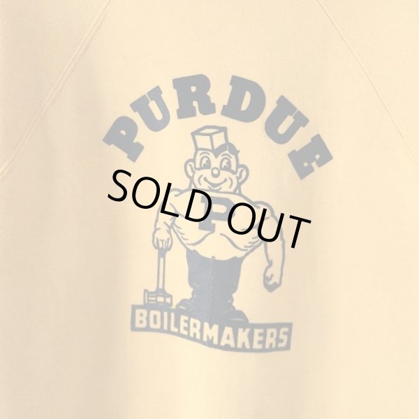 画像2: 90s USA製 PURDUE BOILERMAKERS COLLEGE SWEAT (2)