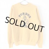 画像: 90s USA製 PURDUE BOILERMAKERS COLLEGE SWEAT