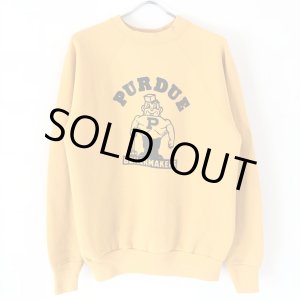 画像: 90s USA製 PURDUE BOILERMAKERS COLLEGE SWEAT