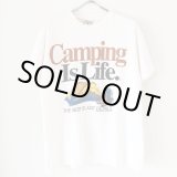 画像: 90s USA製 CAMPING IS LIFE TEE SHIRT