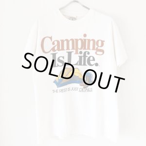 画像: 90s USA製 CAMPING IS LIFE TEE SHIRT