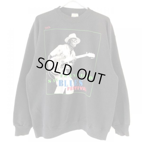 画像1: 90s USA製 SANFRANCISCO BLUES FESTIVAL 20th ANNIVERSARY SWEAT (1)