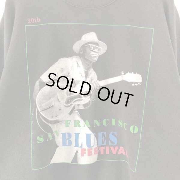 画像2: 90s USA製 SANFRANCISCO BLUES FESTIVAL 20th ANNIVERSARY SWEAT (2)