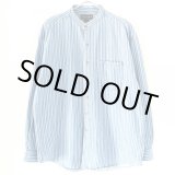 画像: 90s CROFT&BARROW STANDCOLLAR STRIPE L/S SHIRT