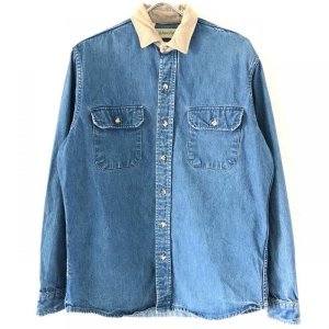 画像: 90s USA製　STJOHN'S BAY  DENIM L/S SHIRT 