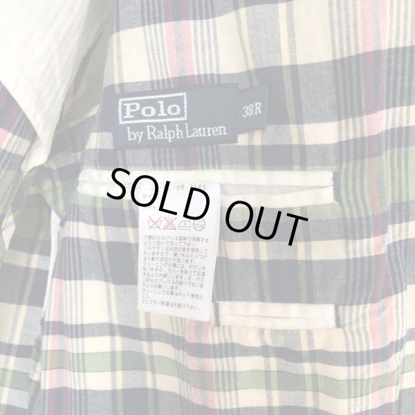 画像3: 90s RALPH LAUREN MADRAS TAILORED JACKET (3)