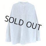 画像: 90s CACTUS CLOTHING STANDCOLLAR STRIPE  L/S SHIRT