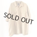 画像: 90s OLD GAP LINEN×RAYON OPEN COLLAR  S/S SHIRT