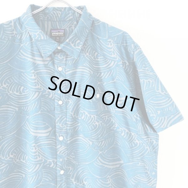 画像2: patagonia WAVE PATTERN HAWAIIAN  SHIRT (2)