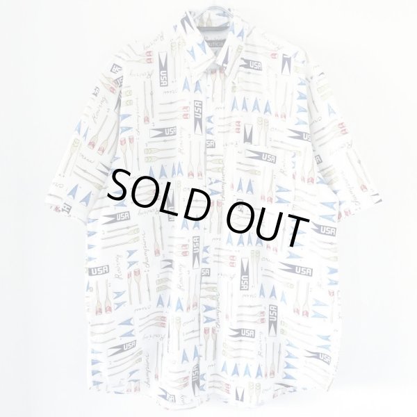 画像1: 90s NAUTICA BUTTON DOWN S/S SHIRT (1)