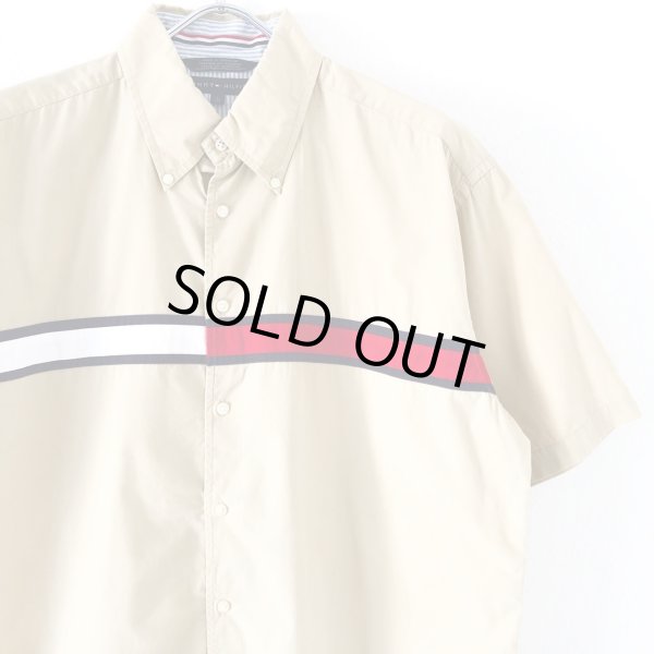 画像2: 90s~00s TOMMY HILFIGER BIG LOGO S/S SHIRT (2)