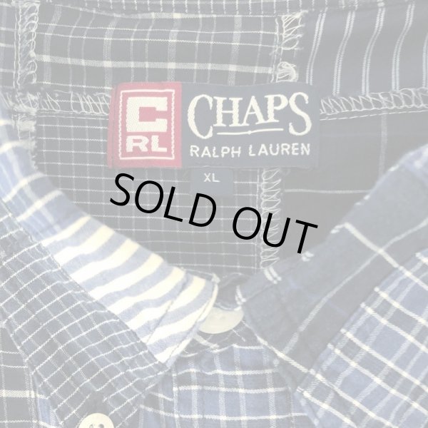 画像4: 90s CHAPS RALPH LAUREN PATCHWORK S/S SHIRT (4)