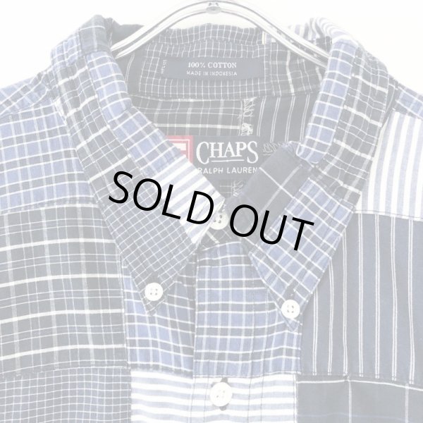 画像3: 90s CHAPS RALPH LAUREN PATCHWORK S/S SHIRT (3)