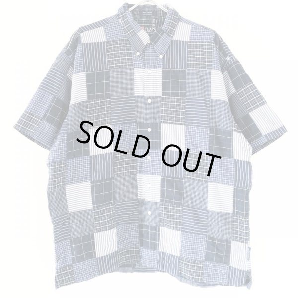 画像1: 90s CHAPS RALPH LAUREN PATCHWORK S/S SHIRT (1)