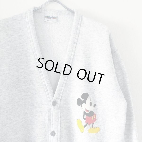 画像2: 80s~90s USA製　MICKEY MOUSE SWEAT CARDIGAN  (2)